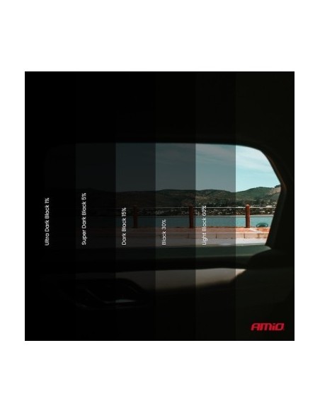 Φίλμ καπνιστό για παράθυρα Super Dark Black 0.75x3m (5%)