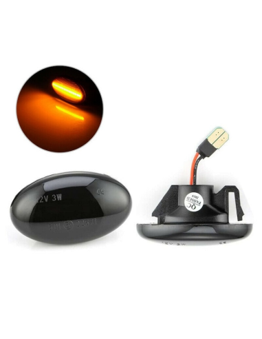 Set of 2 Smoke LED Wing Indicators for Mercedes...