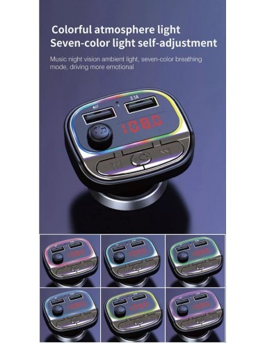 FM Modulator 12-24V Bluetooth 5.0 with Fast...