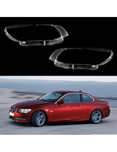 Set of 2 headlight glasses for BMW Series 3...