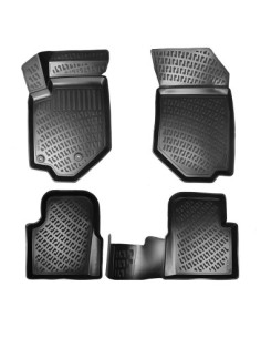 Rubber mat set type tray for Peugeot 2008 II 2019-