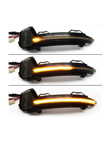 Set of 2 Dynamic LED Mirror Indicators compatible with VW Tiguan MK2, Touareg MK3
