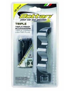Triple socket with extension cable and switch 12V/24V... 2