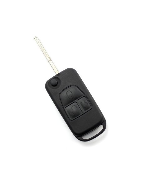 Key case type knife 3 buttons, blade 2 tracks for Mercedes Benz