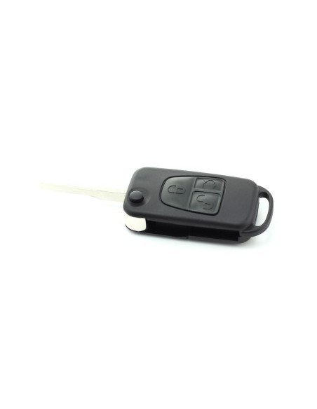 Key case type knife 3 buttons, blade 2 tracks for Mercedes Benz