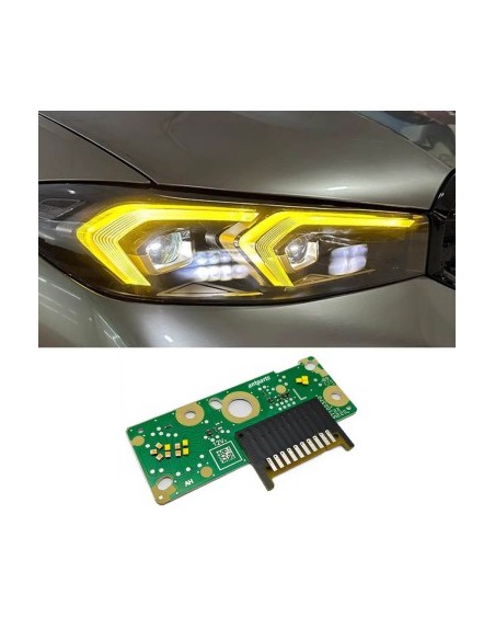 2 darab sárga CSL Style Angel Eyes DRL készlet BMW 3-as Sorozat G20 LCI Facelift 2018-2022-hez