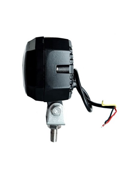 LED проектор с angel eyes за офроуд автомобили, мотоциклети, ATV, 20W мощност, 1800 лумена яркост