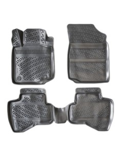 Rubber mat set type tray for Peugeot 107 2005-2014