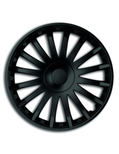 Set Wheel Covers 16", Black Crystal, 4 Pieces, Mega Drive