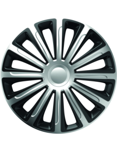 Set of wheel covers 16` silver&black trend 4pcs