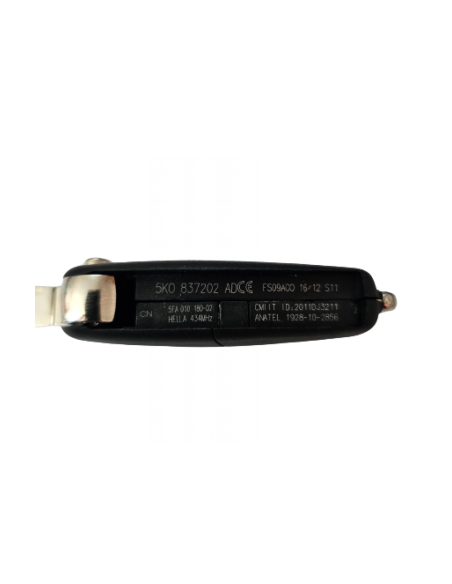 Key case type knife compatible with Volkswagen Touareg models, with 3 buttons