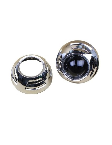 Set of 2 Bixenon 2.5" Lenses with D2S Bulbs and Included Decorations