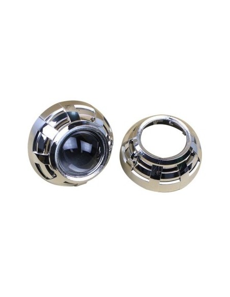 Set of 2 Bixenon 2.5" Lenses with D2S Bulbs and Included Decorations