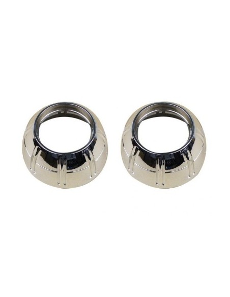 Set of 2 Bixenon 2.5" Lenses with D2S Bulbs and Included Decorations