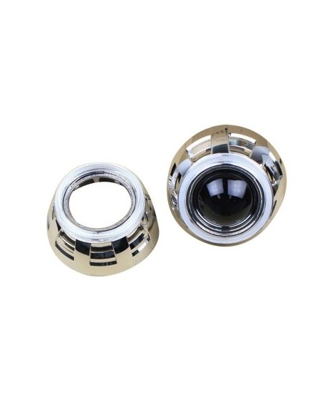 Set of 2 Bixenon 2.5" Lenses with D2S Bulbs and Included Decorations