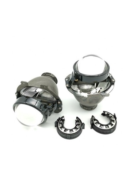 Set of 2 Bixenon 2.5" Lenses with D2S Bulbs and Included Decorations