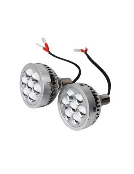 2 db 3"-os LED projektor autóhoz / motorhoz távolsági fényszóróhoz nappali menetfénnyel, DRL 35W, 12V, 3000Lm - i6