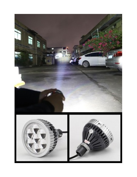 2 db 3"-os LED projektor autóhoz / motorhoz távolsági fényszóróhoz nappali menetfénnyel, DRL 35W, 12V, 3000Lm - i6