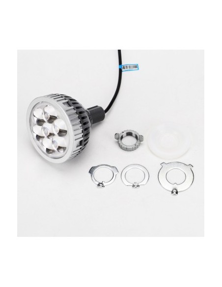 2 db 3"-os LED projektor autóhoz / motorhoz távolsági fényszóróhoz nappali menetfénnyel, DRL 35W, 12V, 3000Lm - i6