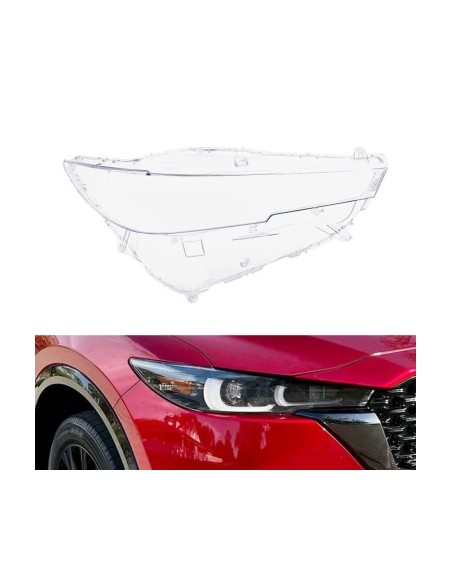 Right headlight glass for Mazda CX-5 Generation 2 with Facelift (2021 - present)