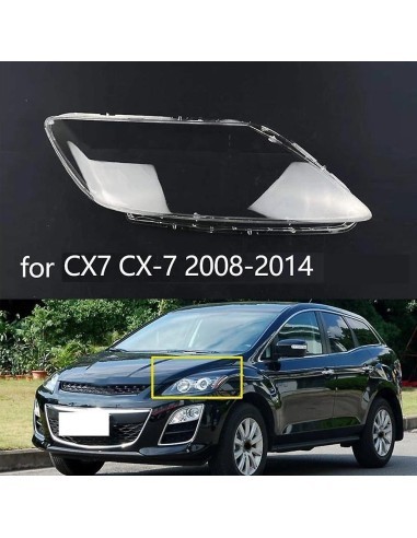 Left headlight glass for Mazda CX-7 (2006 - 2012)