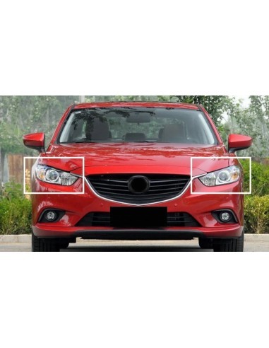 Right headlight glass for Mazda 6 (2013 - 2015)