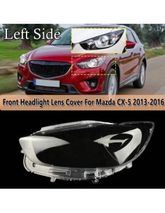 Left headlight glass for Mazda CX-5 Generation 1 without... 2