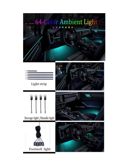 Symphony Wireless Ambient Light Kit with LED, Acrylic 18 in 1