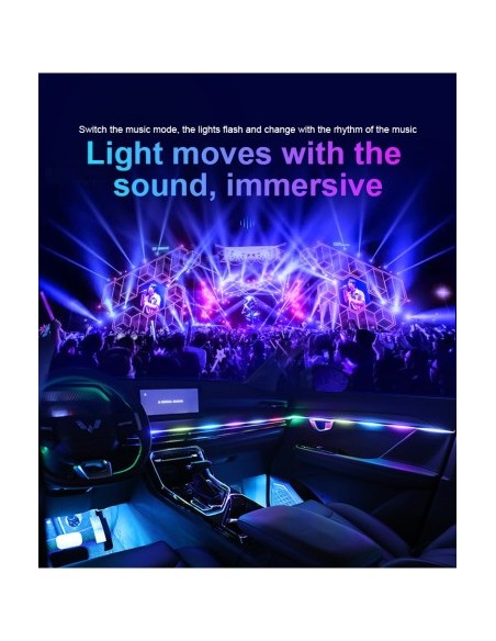 Symphony Wireless Ambient Light Kit with LED, Acrylic 18 in 1