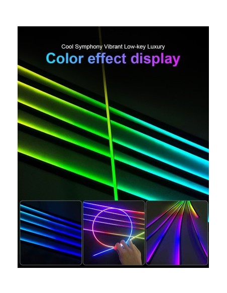 Kit φωτισμού περιβάλλοντος Symphony wireless με LED, Acrilice 18 σε 1