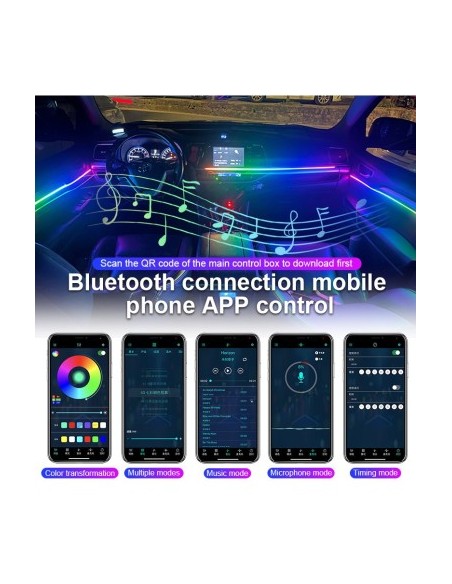 Symphony Wireless Ambient Light Kit with LED, Acrylic 18 in 1