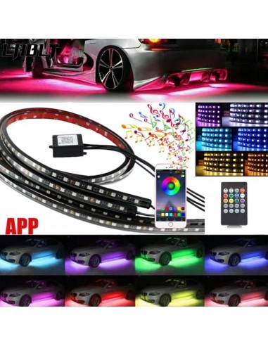 RGB Multicolor Under Car Lighting Kit with...