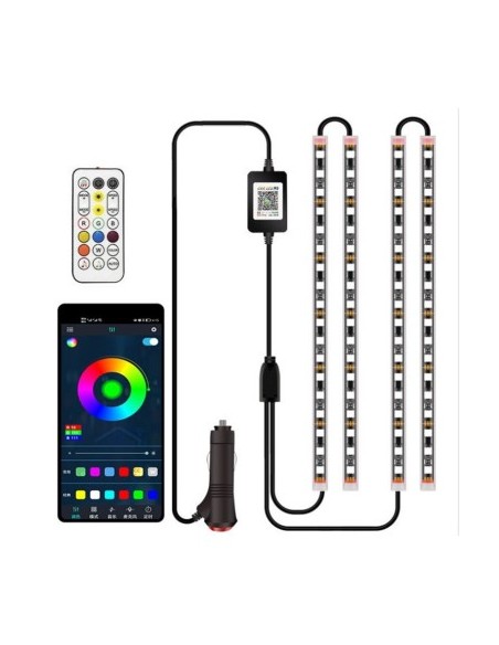 Symphony Ambient Light Kit, Dynamic, RGB with remote control, 12V, 12 LEDs, 22 cm