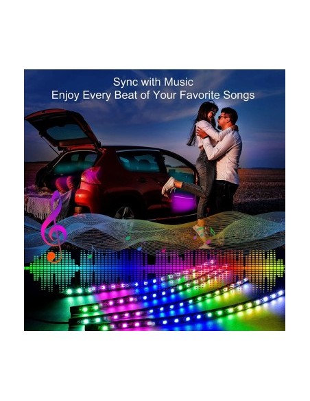 Symphony Ambient Light Kit, Dynamic, RGB with remote control, 12V, 12 LEDs, 22 cm