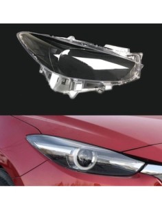 Right headlight glass for Mazda 3 Generation 3 with... 2