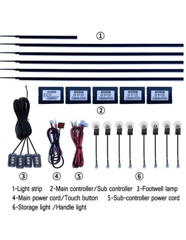 Wireless Ambient Light Kit with LED, Acrylic 18...