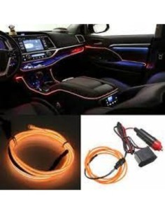 Electroluminescent Neon Wire Car 2m with Orange Light...