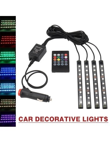 Комплект 4 RGB атмосферни светлини с...