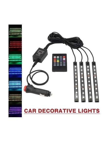 RGB Ambient Light Kit with remote control, 12V, 9 LED, 17 cm LAL-9