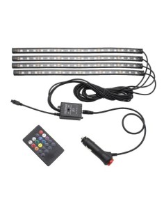 Комплект 4 RGB атмосферни светлини с дистанционно, 12V,... 2