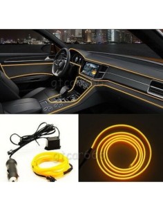 Electroluminescent Neon Wire 2m with Yellow Light,...