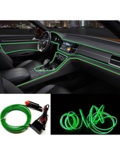 Electroluminescent Neon Wire Car 3m with Green Light with...