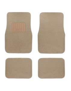 Universal car mats, 4 pcs from carpet, Beige