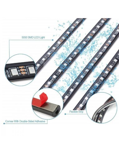 Kit 4 Ambient RGB Lights with Bluetooth Phone...