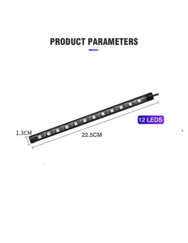 Kit 4 Ambient Lights RGB with Bluetooth Phone...