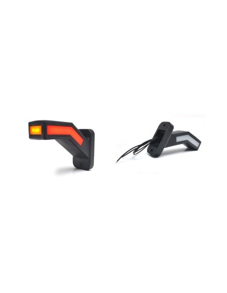 LED Marker Lamp with Arm 1167L W168.2 12V-24V Position White / Red / Orange Left Was