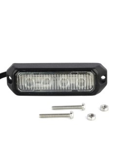 Warning Strobe Light orange 12/24v with 4 Led 52026-4K-AMBER