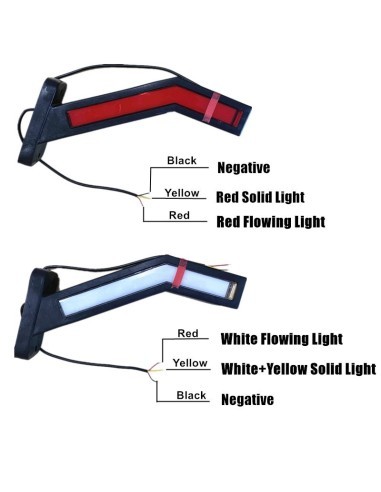 Set of 2 LED Marker Lights 12-24V MKH-258