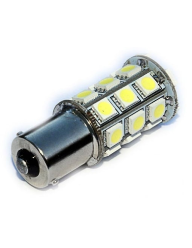 LED αυτοκινήτου Κόκκινο 24V BA15S 27 SMD με...