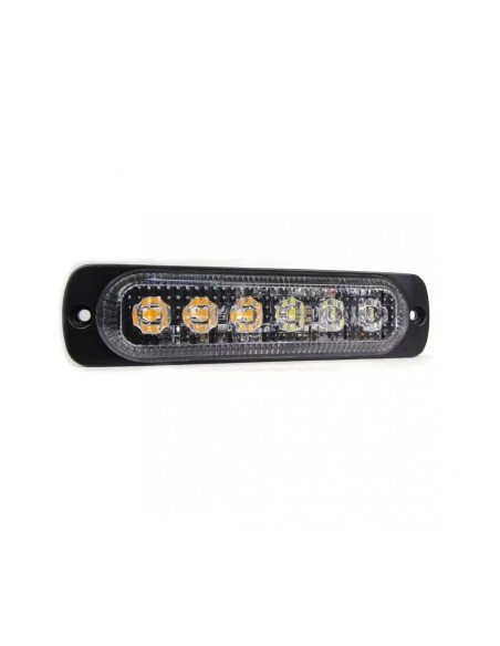 LED Strobe Light with 6 LEDs, White Light, 12V-24V WL-52025T-6LED-WHITE